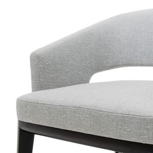 Timeless Modern Luxury Dining <b>Chair</b> Dark Cocoa Finish <b>Upholstered</b> Contemporary Design Wood Frame Home Apartment Hotel Restaurant - Product Image 6