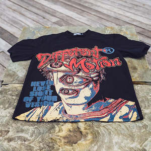 T-shirt Hip Hop Unisexe Coupe Classique Personnalisé en Gros, Broderie/Sérigraphie/Impression 3D, Manches Courtes, Streetwear Tricoté 100% - Product Image 2