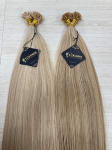 Cabellos humanos vietnamitas 100% Cabello virgen Remy I-tips Extensiones de cabello de queratina Doble dibujado de alta calidad - Product Image 2