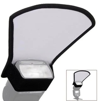 Réflecteur de flash pour appareil photo 2 en 1, mini diffuseur Speedlite, boîte à lumière pliable double face pour Godox TT520II TT600 V1 Triopo TR950