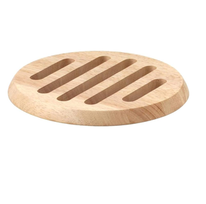 Classic Square Shaped <b>Wood</b> Dining Table Serving <b>Trivet</b> Coaster with Classic Style for Kitchenware Packaged in Carton - Product Image 2