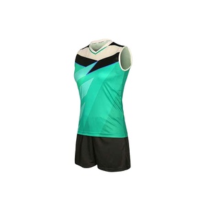 New Fashion Professional Design Polyester Blend Spandex Material Highly Breathable Unisex Stylish <b>Colour</b> Volleyball Uniform - Product Image 2