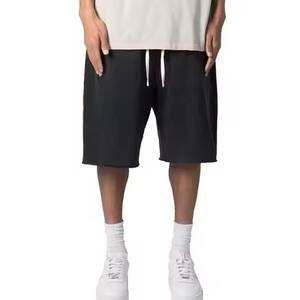 Pantalones cortos de gimnasio para hombre, 100% algodón orgánico, patrón sólido, estilo informal, logotipo personalizado, suministro a granel de la más alta calidad disponible - Product Image 2