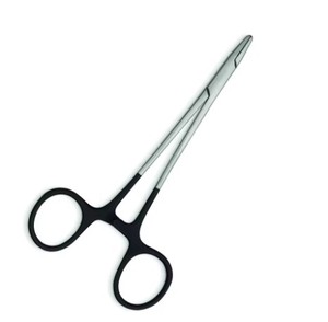 Pinzas Porta Agujas de Alta Calidad con Mango Negro, de Un Solo Uso y Reutilizables, Pinzas Porta Agujas Dentales TC Hechas de Acero Inoxidable - Product Image 5