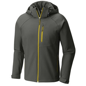 Vêtements d'extérieur à capuche coupe-vent pour hommes Veste softshell à fermeture éclair complète Vestes imperméables pour hommes en vente en gros Veste softshell - Product Image 1