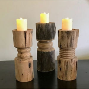 Candelabro de madera hecho a mano con diseño de tendencia, candelabro de madera natural de la mejor calidad para el candelero más vendido - Product Image 2