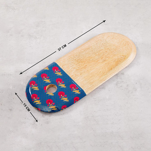 GL เขียงไม้บีชไม้วอลนัททรงรีเขียงสำหรับสับเนื้อผักผลไม้เชิงนิเวศ - Product Image 3