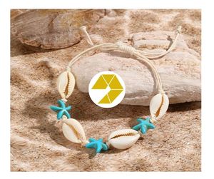 สร้อยข้อมือเปลือกหอยทำด้วยมือสร้อยข้อมือเปลือกหอยแฟชั่นชายหาดสุดหรูพร้อมคริสตัลมีสไตล์ทางเลือกของขวัญฤดูร้อนสำหรับผู้หญิงและเด็กผู้หญิง - Product Image 1