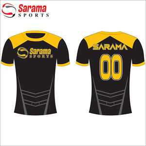 Camiseta de malla de manga corta personalizada de poliéster 100 de alta calidad para adultos, camiseta de gran tamaño con estampado de talla grande, decoración de hockey sobre hielo y fútbol - Product Image 5
