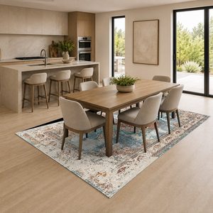 <b>RUGS</b> DEPOT LXDP-0446 Wholesale Multicolor Neutral Marble Effect Digital Printed Machine Washable Chenille Area <b>Rug</b> <b>Non</b> <b>Slip</b> - Product Image 4
