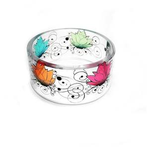 Pulsera acrílica de resina Multicolor deslumbrante exagerada para mujer, brazalete cuadrado Irregular ancho de moda, Diamante geométrico - Product Image 3