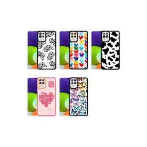 Coque de protection JoieCreatif M-Fit personnalisée motif vache en silicone souple pour Samsung Galaxy M22, style cuir de luxe - Product Image 3