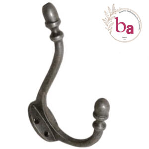 Antique Brass Hand-Crafted Cast Iron Coat and Hat <b>Hooks</b> Premium Quality Hardware within Product Category-<b>Hooks</b> & <b>Rails</b> - Product Image 1