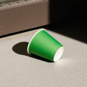 Vasos de papel resistentes de 16 oz, paquete de 100 ecológico, Verde - Product Image 4