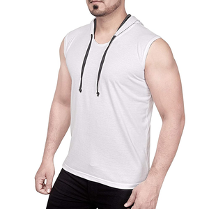 Sleeveless Street Wear Casual Gym Hoodie Sleeveless Pullover Fitness <b>Workout</b> Autumn Winter Men Sleeveless <b>Hoodies</b> - Product Image 4