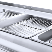 Matériel de restauration présentoir pour aliments chauds/vitrine chauffante/chauffe-poulet frit
