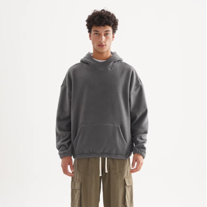 100% coton haute qualité sweat à capuche lourd avec masque cachette poche Tech pull français Terry sweat à capuche hommes sweats à capuche - Product Image 2