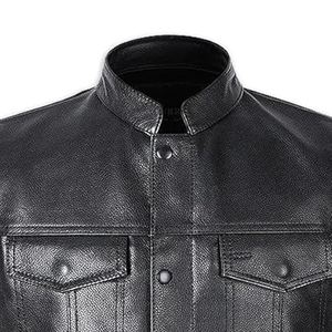 Nouveau Style 2025 cuir de vachette Biker gilet Logo personnalisé maillot de course moto gilet Club fermeture à pression de haute qualité - Product Image 6