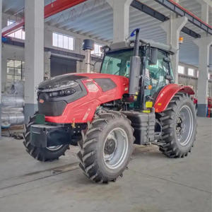 Customize Economical 90HP 4WD Wheel <b>Tractor</b> Gear Drive Engine Motor Paddy Dry Land Use Compatible Rotary Tiller Spreader <b>Trailer</b> - Product Image 2