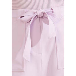 Shorts GUESS da donna Valentina a vita alta con cintura, viola, taglia M - Shorts fantasia in poliestere e cotone elasticizzato - Product Image 2