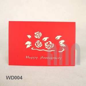 การ์ดกระดาษลายความรักสำหรับงานแต่งงานการ์ดป็อปอัพทำมือการ์ดอวยพรวันวาเลนไทน์และบัตรเชิญปีใหม่ของขวัญวันเกิด - Product Image 2