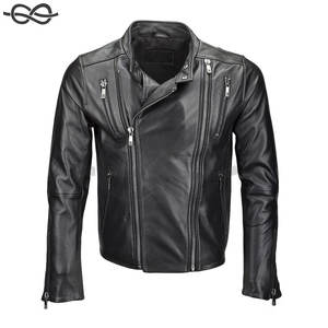 Blouson Biker en Cuir Noir à Bouton Unique pour Homme – Veste Décontractée Vintage à Capuche Style Urbain – Meilleur Prix Personnalisable - Product Image 1