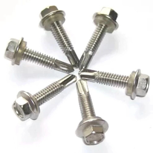 High Quality Hex Washer Head Self Sheet Metal Drilling <b>Screw</b> High Precision Double Pozi Odm Custom Design Asian Manufacturer - Product Image 5