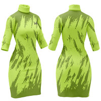 Robe longue en laine pour femme, collection Hiver 2026, modèle élégant à manches longues, taille naturelle, couleur unie, tricotée