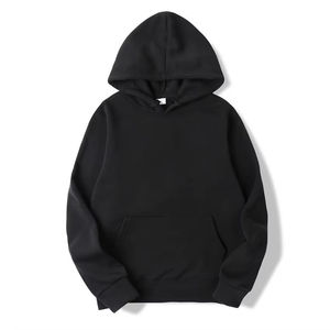 Sudadera con Capucha para Hombre de Algodón Negro Grueso y Pesado de 350 g/m², Bordada, Rasgada, Personalizada, de Alta Calidad para Invierno - Product Image 2