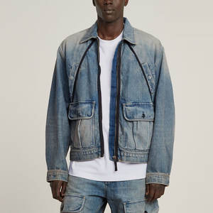 แจ็กเก็ตยีนส์สำหรับผู้ชายเสื้อแจ็กเก็ตเดนิมเข้ารูปแบบมืออาชีพ - Product Image 1