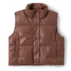 Chaleco acolchado de piel de oveja Bomber Regular Vintage de lujo para mujer, chaquetas Bomber de algodón transpirable, ropa de calle estampada para Otoño e Invierno - Product Image 3