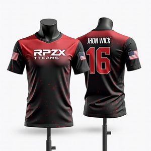 เสื้อเจอร์ซีย์ตกปลาซอฟต์บอลบาสเก็ตบอลสำหรับผู้ชายเสื้อกีฬาคอกลมตาข่ายระบายอากาศสำหรับทีม - Product Image 2