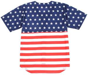 Maillot de Baseball américain, vente en gros, pas cher, prix d'usine, Sublimation personnalisée, pour hommes - Product Image 5