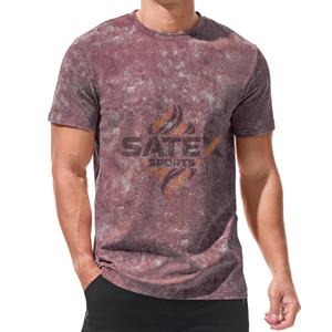 Camiseta Vintage de Algodón 100% con Lavado Ácido para Hombre, Corte Regular, Cuello Redondo, Talla Grande, Transpirable, de Secado Rápido, Ecológica, Estilo Urbano - Product Image 4