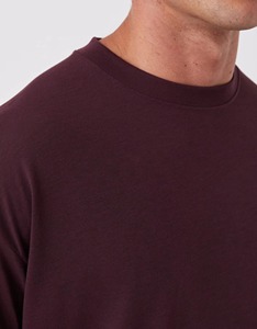 T-shirt Premium Oversize à Épaules Tombantes en Coton Lourd de Luxe, Modèle Streetwear Vierge pour Homme - Product Image 3