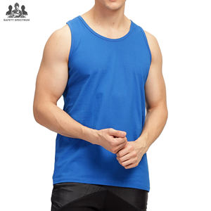 Débardeur de sport en tricot décontracté pour homme |   Vêtements de sport sans manches 100% coton respirant |   Exportation en gros - Product Image 1