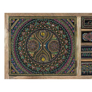 ตู้วางโต๊ะข้างเตียง6ประตูทำจากไม้ทาสีดีใหม่ล่าสุดสำหรับเฟอร์นิเจอร์ห้องนอนห้องนั่งเล่น - Product Image 3