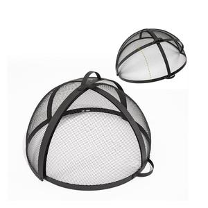 Brasero rond extérieur robuste avec support, écran anti-étincelles et pique à brasero – Design élégant, accessoire de jardin pour maison, hôtel, foyer extérieur - Product Image 4