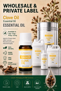 Aceite Esencial de Clavo de Alta Concentración de Eugenol, Syzygium Aromaticum, Destilado al Vapor, Materia Prima Cosmética, Venta al Por Mayor, Marca Privada, OEM - Product Image 3
