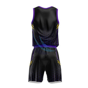 Uniforme de baloncesto unisex personalizado al por mayor camiseta de baloncesto de alta calidad uniforme de camiseta de baloncesto impreso por sublimación - Product Image 3