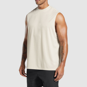 Débardeurs surdimensionnés à la mode pour hommes, maillots de musculation décontractés, gilet de fitness d'entraînement d'été avec manches respirantes - Product Image 2