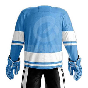 Trendy Fashion Ice <b>Hockey</b> Uniform Sets 100% Polyester Sports Wear Long Sleeve Jerseys Shirts Short Pants Printed Breathable - Product Image 5