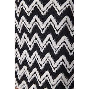 Mini-jupe à taille élastique à motif géométrique - Product Image 5