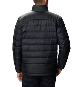 Vestes en duvet ultralégères à col montant personnalisées pour l'extérieur, veste en satin courte pour hommes, doudoune pour l'hiver, manteau pour hommes, North Coat - Product Image 2
