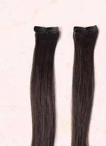 REMY Extension de cheveux indiens à fond épais, attachées à la main, non traitées, avec donneur unique, sans perte, avec cuticule complète alignée, en lot réutilisable - Product Image 2