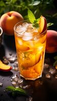 Produit chaud sirop de fruits de pêche pour le thé Boba boissons boissons et garnitures