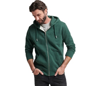 Hiver Chaud Matériau Fabriqué 100% Coton Polaire Mélangé Hommes Zipper Hoodies OEM Haute Qualité Blank Plain Heavyweight Zipper Hoodies - Product Image 5