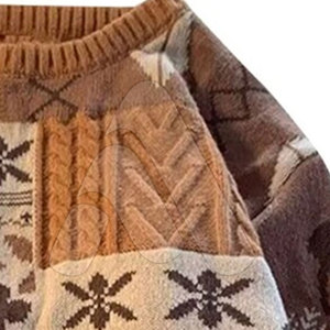 Suéter de Punto con Cuello Redondo para Hombre, Estilo Urbano, Invierno, 100% Algodón, Transpirable, Alta Calidad - Product Image 6