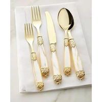 Ensemble de couverts classiques en acier inoxydable, magnifiquement conçu, pour les cadeaux de mariage et de pendaison de crémaillère, robuste pour les cuisines très fréquentées