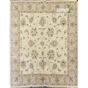 Tapis de Peshawar et de Khotan noué à la main, unique en son genre, 6'3 x 6'5 Pes_Kho_46 - Product Image 1